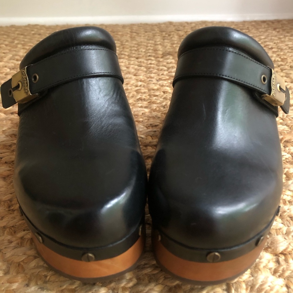 New: Free People x Dr Scholls Original Joy Clog. Black Leather. Size 8